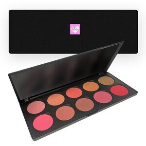 Bebelus Cosmetics Blush Palette (Every Day Glamour 10 colors 3 Pack)